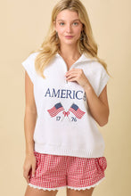 Load image into Gallery viewer, Americana Embroidered Half Zip