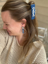Load image into Gallery viewer, Sports Team Circle Earrings
