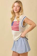 Load image into Gallery viewer, Lady Liberty Crochet Top