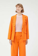 Load image into Gallery viewer, Orange Scalloped Blazer