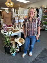 Load image into Gallery viewer, Sweet Peach Edgy Tie Dye Blouse
