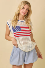 Load image into Gallery viewer, Lady Liberty Crochet Top
