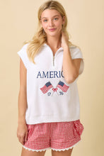Load image into Gallery viewer, Americana Embroidered Half Zip