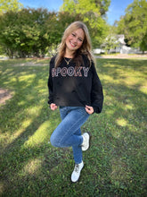Load image into Gallery viewer, Spooky Cropped Sweatshirt