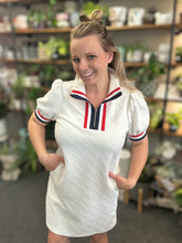 Load image into Gallery viewer, All American Jacquard Dress