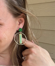 Load image into Gallery viewer, Sports Team Circle Earrings
