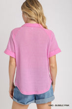 Load image into Gallery viewer, Ready To Relax Pink Gauze Button Up