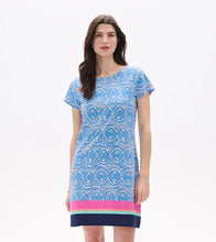 Load image into Gallery viewer, Hatley Azure Blue Soft Tee Zip Back Dress
