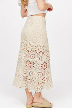 Load image into Gallery viewer, Cool Breeze Crochet Maxi Skirt