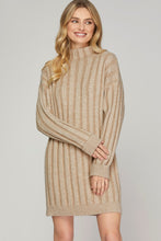 Load image into Gallery viewer, Caramel Machiatto Sweater Dress
