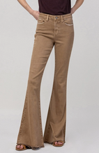 Load image into Gallery viewer, High Rise Super Flare Brown Jeans