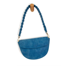 Load image into Gallery viewer, Luna Crescent Crossbody with Braided Handle
