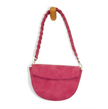 Load image into Gallery viewer, Luna Crescent Crossbody with Braided Handle