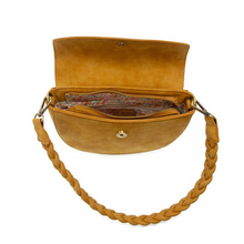 Load image into Gallery viewer, Luna Crescent Crossbody with Braided Handle