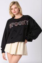 Load image into Gallery viewer, Spooky Cropped Sweatshirt