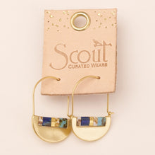 Load image into Gallery viewer, Good Karma Miyuki Crescent Hoop