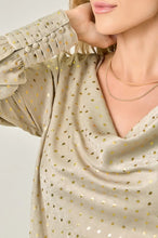 Load image into Gallery viewer, Carley Cowl Neck Polka Dot Blouse