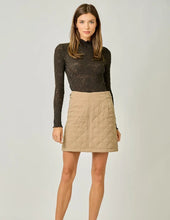 Load image into Gallery viewer, Caramel Latte Quilted Skirt