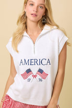 Load image into Gallery viewer, Americana Embroidered Half Zip