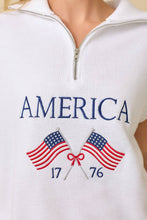Load image into Gallery viewer, Americana Embroidered Half Zip