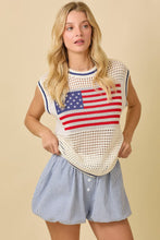 Load image into Gallery viewer, Lady Liberty Crochet Top