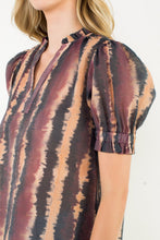 Load image into Gallery viewer, Sweet Peach Edgy Tie Dye Blouse
