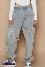Load image into Gallery viewer, To Chic To Quit Denim Joggers
