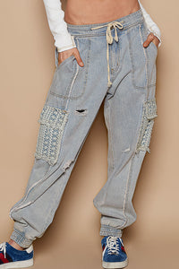 To Chic To Quit Denim Joggers
