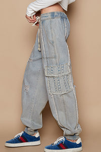 To Chic To Quit Denim Joggers