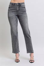 Load image into Gallery viewer, Judy Blue Rhinestone HW Straight Grey Jeans
