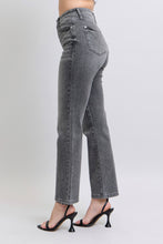 Load image into Gallery viewer, Judy Blue Rhinestone HW Straight Grey Jeans
