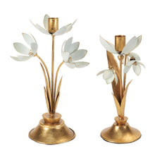 Load image into Gallery viewer, Iron Floral Taper Candle Holder
