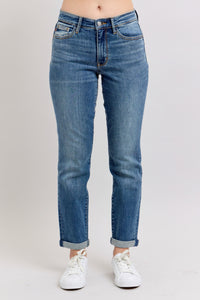 Judy Blue Mid Rise Vintage Boyfriend Jeans