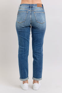 Judy Blue Mid Rise Vintage Boyfriend Jeans