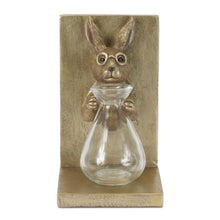 Load image into Gallery viewer, Rabbit Vase S/2 Bookend
