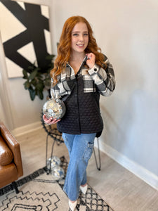 The Blakely Black Flannel Coat