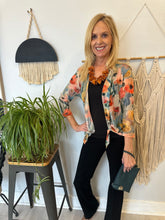 Load image into Gallery viewer, Sheer Floral Light Weight Open Cardi

