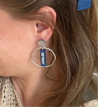 Load image into Gallery viewer, Sports Team Circle Earrings
