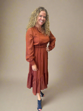 Load image into Gallery viewer, Coast to Coast Rust Dress
