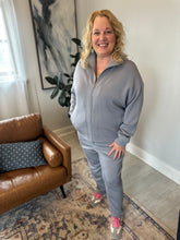 Load image into Gallery viewer, Varley Arlene Wind Blue Zip Through Sweatshirt
