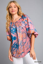 Load image into Gallery viewer, Marble Mauve Balloon Blouse
