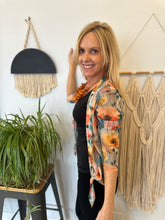 Load image into Gallery viewer, Sheer Floral Light Weight Open Cardi
