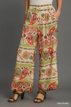 Load image into Gallery viewer, Botanical Print Wide Leg Pants
