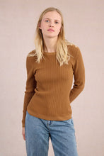 Load image into Gallery viewer, Camel Cable Knit Sweater
