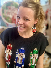 Load image into Gallery viewer, Cup Of Cheer Nutcracker Sweater Vest
