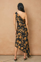 Load image into Gallery viewer, Eclipsed Gold Asymmetrical Dress
