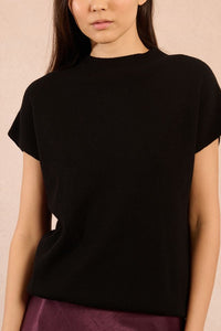 Beauty In Black Sweater Top