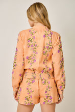 Load image into Gallery viewer, Cantaloupe Floral Print Bomber Jacket
