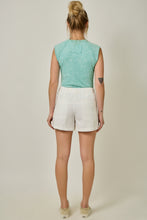 Load image into Gallery viewer, Vintage White Denim Pull-On Shorts

