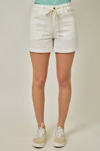 Load image into Gallery viewer, Vintage White Denim Pull-On Shorts
